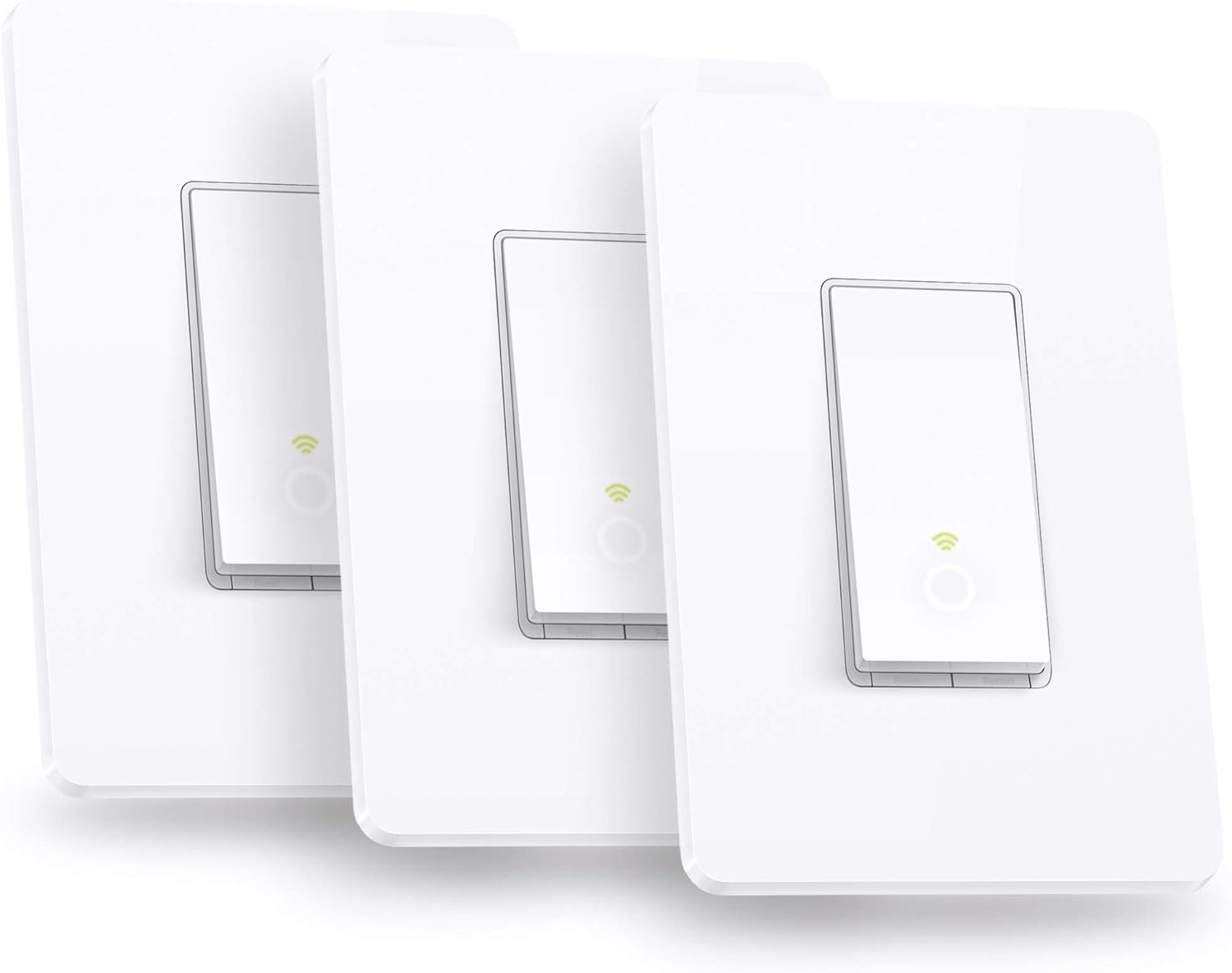 Kasa Smart Single Pole Dimmer Switch by TP-Link (HS220P3)- Neutral Wire and 2.4GHz Wi-Fi Connection Required, 3-Pack  Single Pole Light Switch by TP-Link (HS200P3)