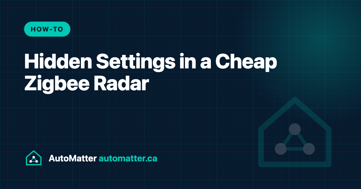 Cheap Zigbee Ceiling Radar Has a Hidden Settings Port, But Tuning Isn’t a Cure