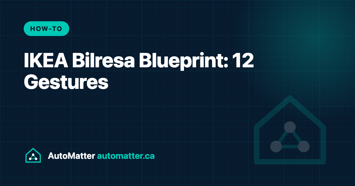 IKEA Bilresa Blueprint: 12 Gestures and Dimming for Home Assistant, Public Beta